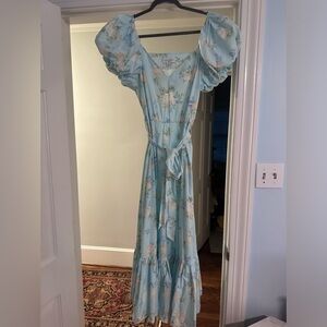 Love Shack Fancy x Target Estelle Blue Floral Dress